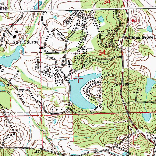 Topographic Map of J A Greco Lake Dam, MS