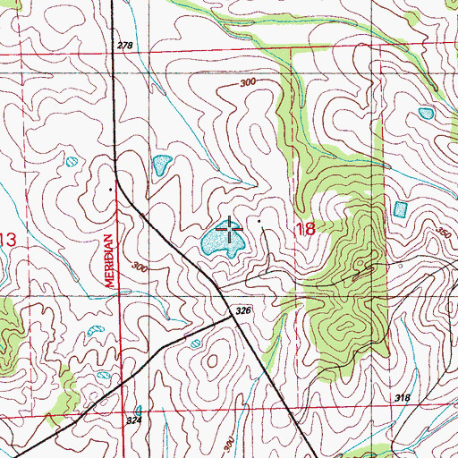 Topographic Map of G E Morgan Lake Dam, MS