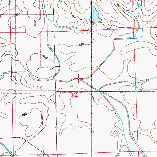 Topographic Map of Deposit Guarnty Bank Lake Dam, MS