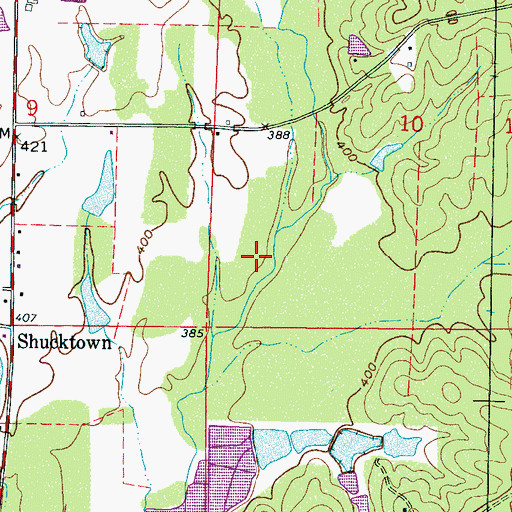 Topographic Map of Smith Pond Dam, MS