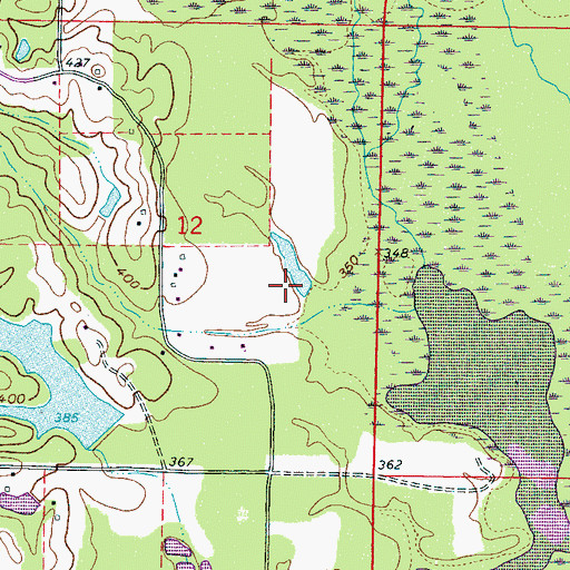 Topographic Map of M C Williams Pond Dam, MS