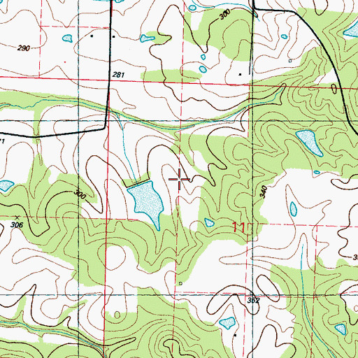 Topographic Map of F B Hayes Lake Dam, MS