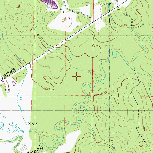 Topographic Map of H S Wedgeworth Catfish Ponds Dam, MS