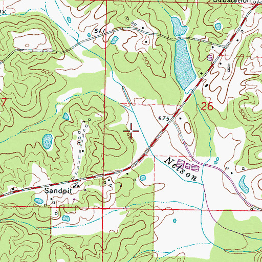 Topographic Map of Hardy Lake Dam, MS