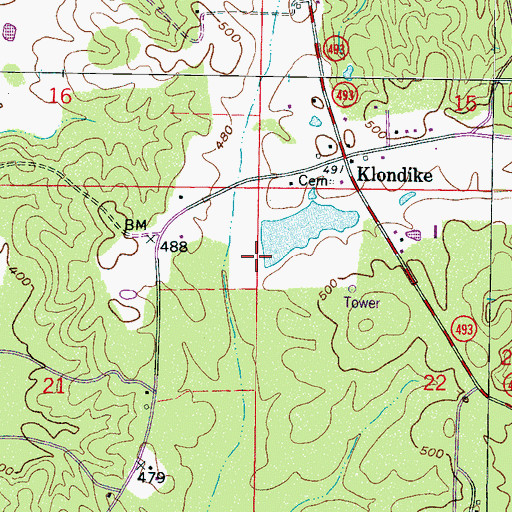 Topographic Map of W O Wilkerson Pond Dam, MS