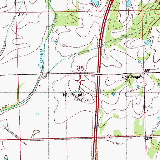Topographic Map of A N Holiday Lake Dam, MS