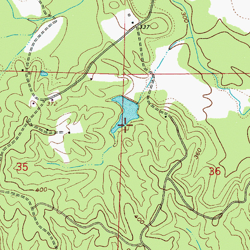 Topographic Map of H C Jenkins Pond Dam, MS