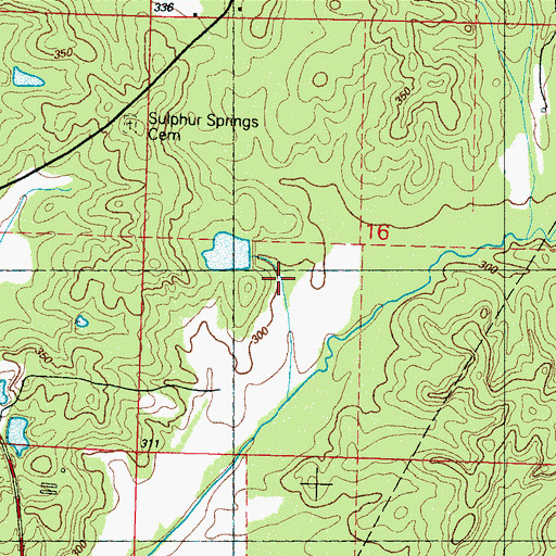 Topographic Map of Madison County Lake Dam, MS