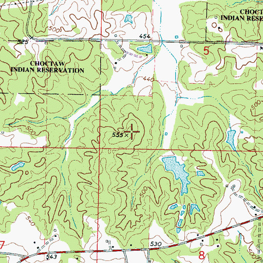 Topographic Map of O Burrage Lake Dam, MS