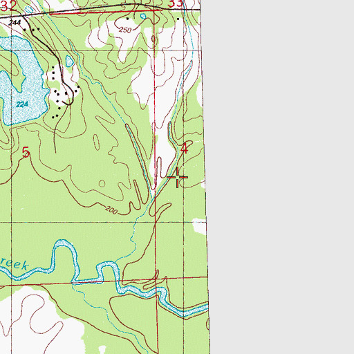 Topographic Map of Mason Catfish Ponds Dam, MS