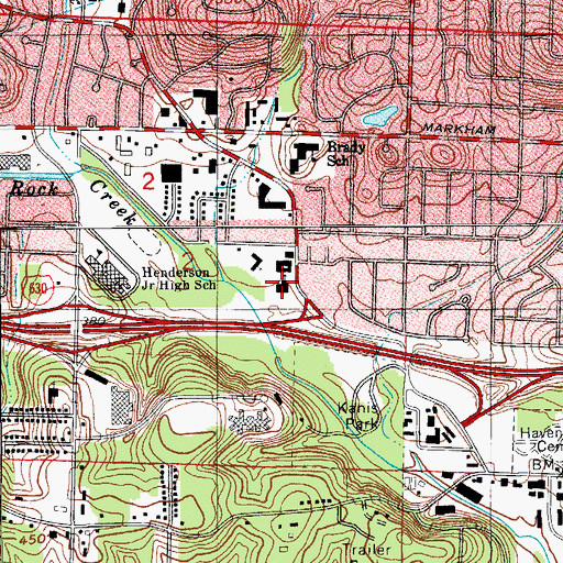 Topographic Map of The Church of Jesus Christ of Latter Day Saints, AR