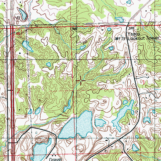 Topographic Map of W and W Gravel Company Lake Dam, MS