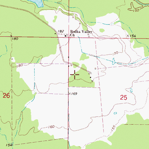 Topographic Map of Carlton Fleming Pond Dam, MS