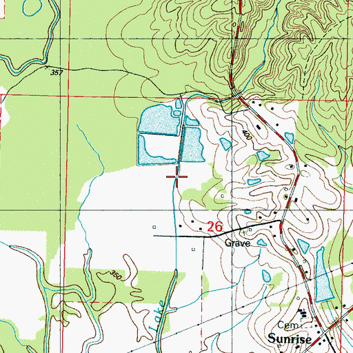 Topographic Map of Smith Pond Dam, MS