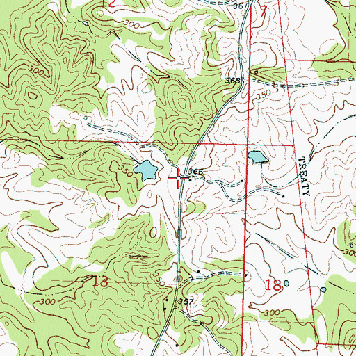 Topographic Map of L McMurtry Lake Dam, MS