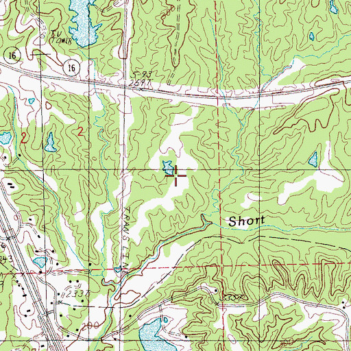 Topographic Map of Forest Park Club Lake Dam, MS