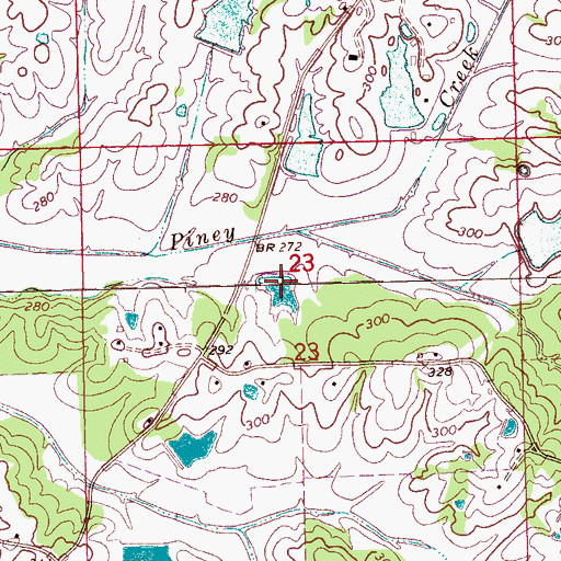 Topographic Map of Swayze Pond Dam, MS
