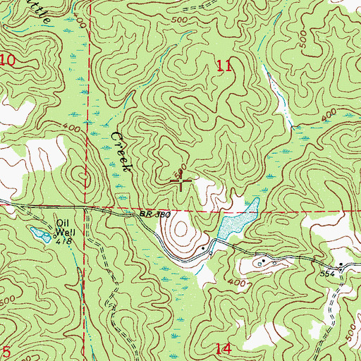 Topographic Map of Thomas Mill Pond Dam, MS