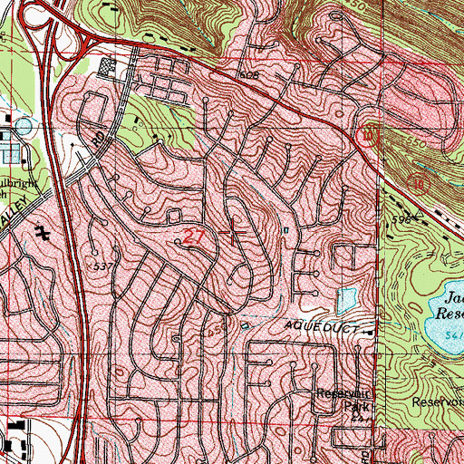 Topographic Map of Colony West, AR