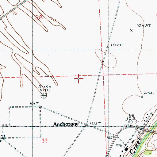 Topographic Map of J W Stoner Pond Dam, MS