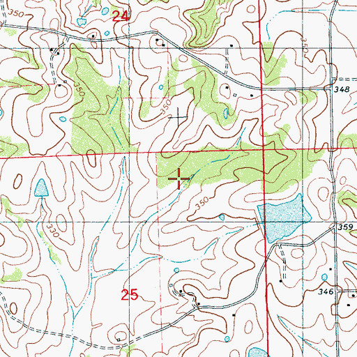 Topographic Map of Bob Gillforth Lake Dam, MS
