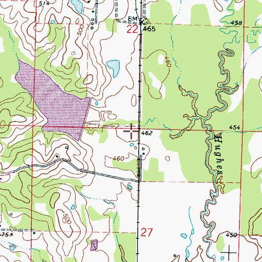 Topographic Map of Tallahaga Creek 10 Dam, MS