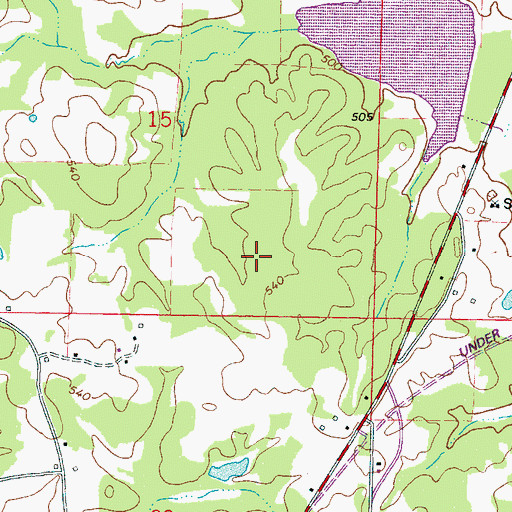 Topographic Map of Tallahaga Creek Structure 1 Dam, MS