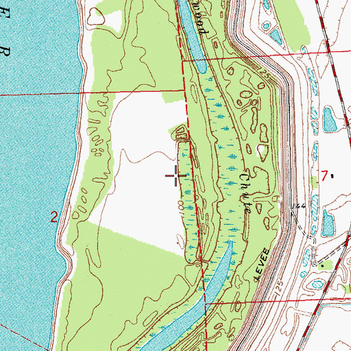 Topographic Map of Mississippi Power and Light Company Lake Dam, MS