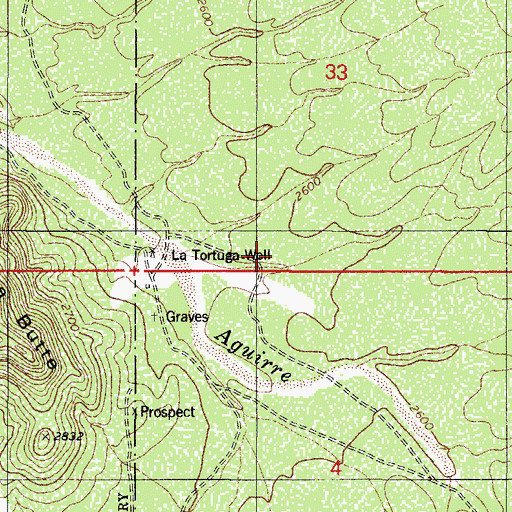 Topographic Map of La Tortuga Well, AZ