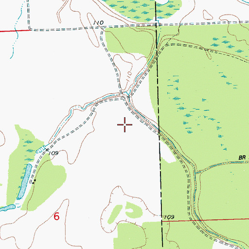 Topographic Map of Pinkerton Lake Dam, MS