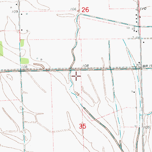 Topographic Map of S B Thorton Lake Dam, MS