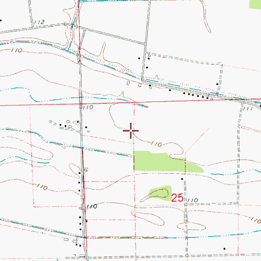 Topographic Map of H D Tharp Pond Dam, MS