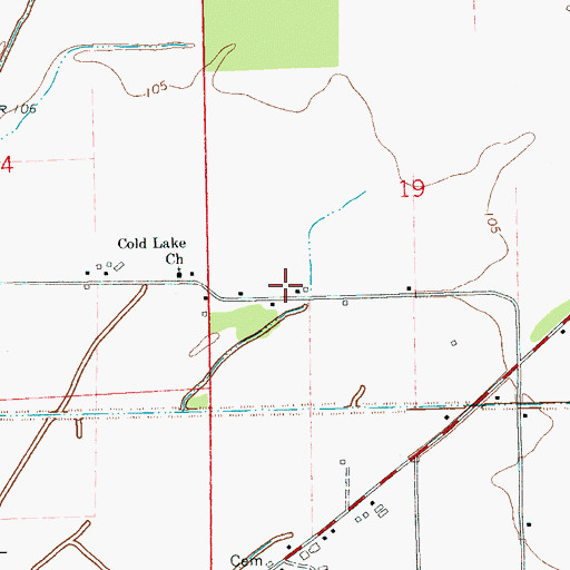 Topographic Map of Cochran Brothers Lake Dam, MS