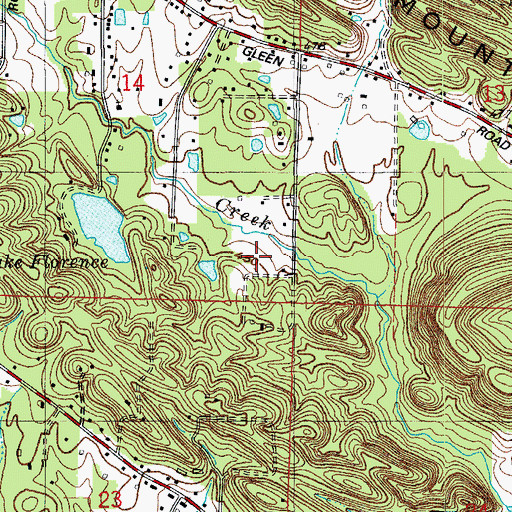 Topographic Map of Deleon Spring, AR