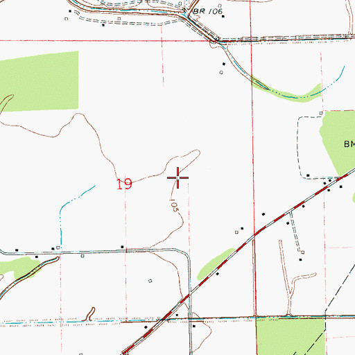 Topographic Map of Booth Lake Dam, MS