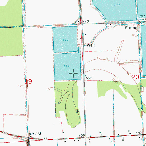 Topographic Map of Farm Fresh Catfish Ponds Dam, MS