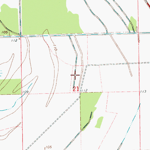 Topographic Map of Delta Company Pond Dam, MS