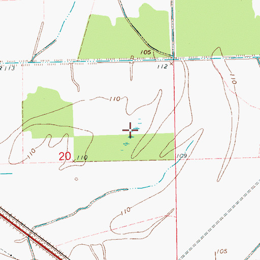 Topographic Map of Edward Brothers Pond Dam, MS