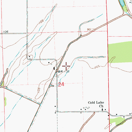 Topographic Map of H D Tharp Pond Dam, MS