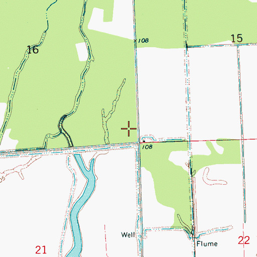 Topographic Map of Prevost Catfish Ponds Dam, MS