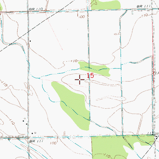 Topographic Map of T W Aust Ponds Dam, MS