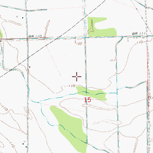 Topographic Map of Tharp Lake Dam, MS