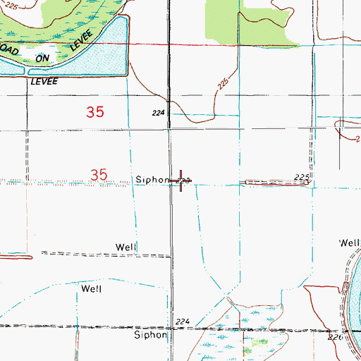Topographic Map of Ditch C, AR