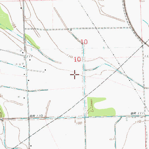 Topographic Map of Tirey Lake Dam, MS