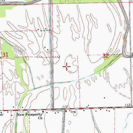 Topographic Map of L and W Catfish Ponds Dam, MS