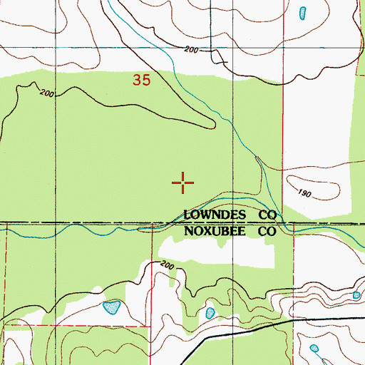 Topographic Map of Mississippi No Name 173 Dam, MS