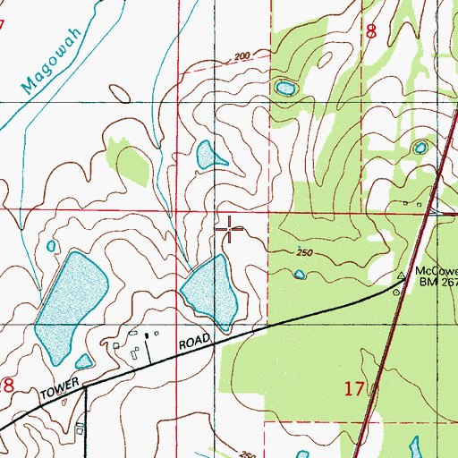 Topographic Map of Sullivan Lake Dam, MS