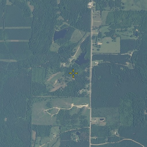 Aerial/Satellite Image of Slaughter Lake Dam, MS