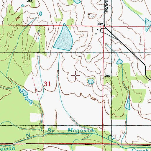 Topographic Map of Imes Lake Dam, MS