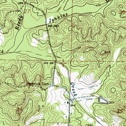 Topographic Map of C E King Lake Dam, MS